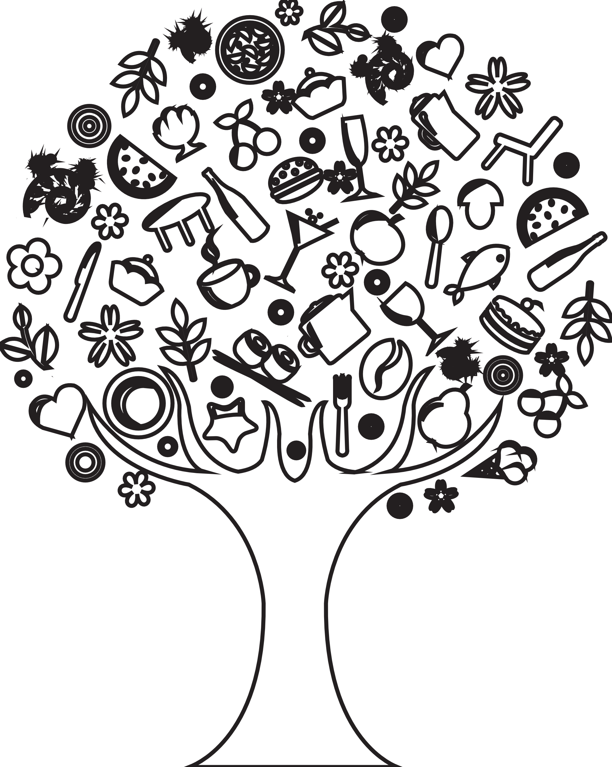 Images For > Tree Black And White Drawing