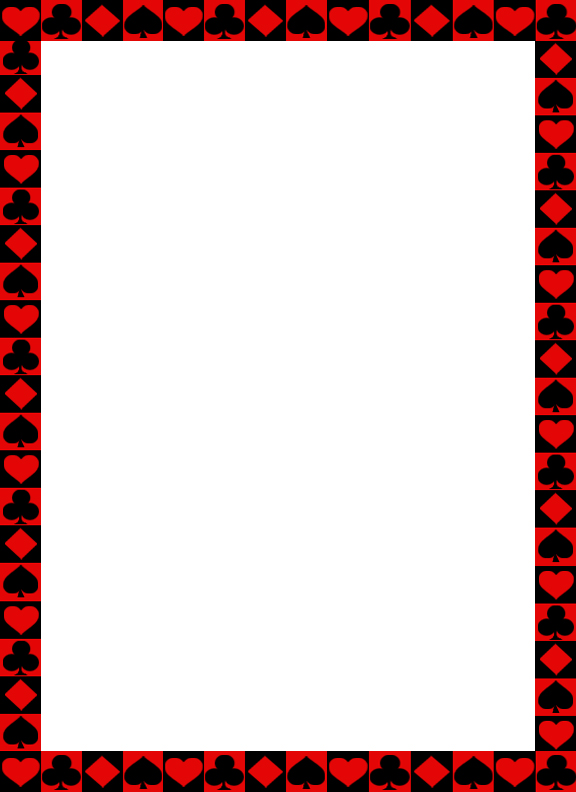 Playing Card Suit Paper Border by candysnow-09 on deviantART