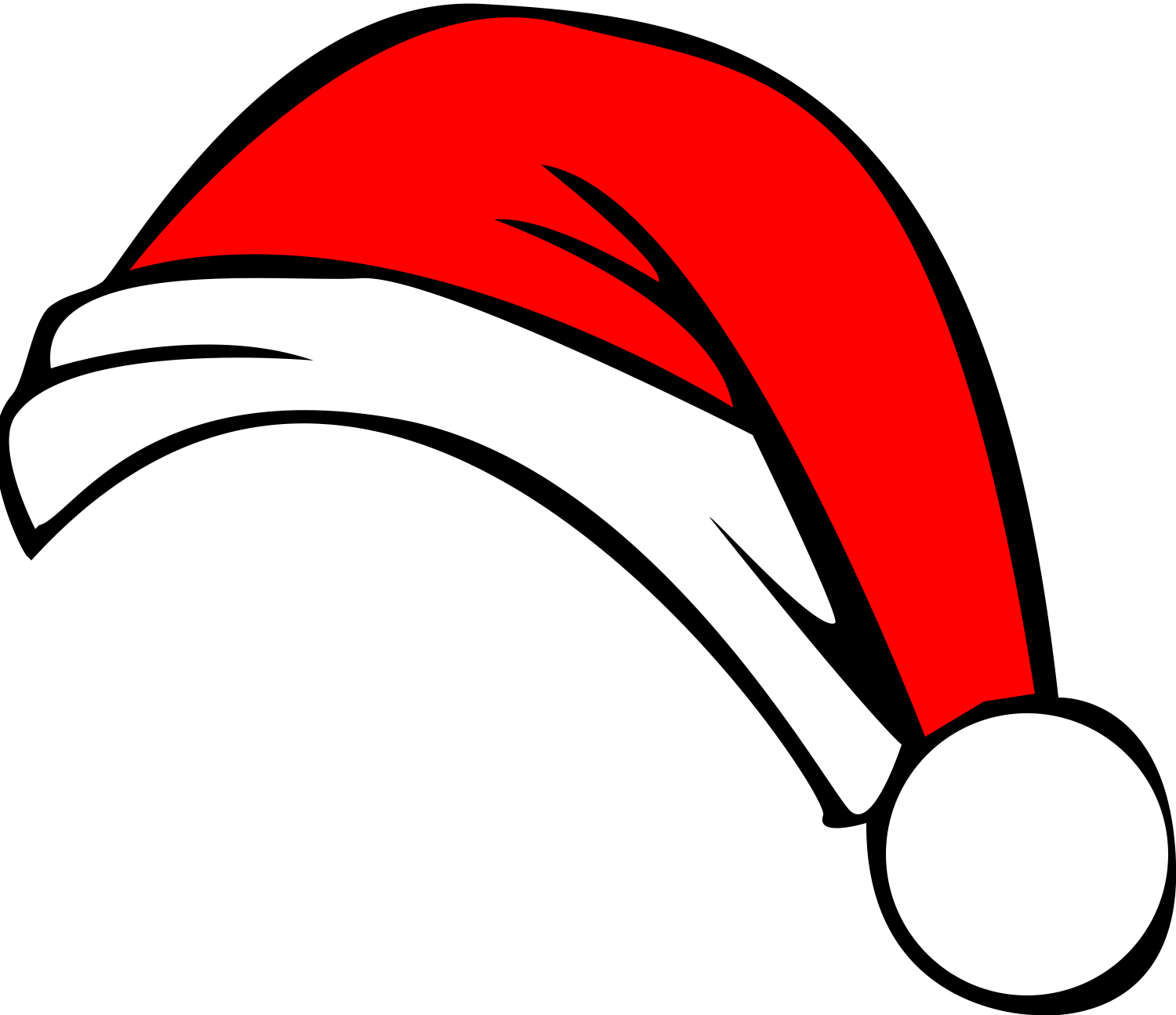 christmas santa hat clipart - photo #15