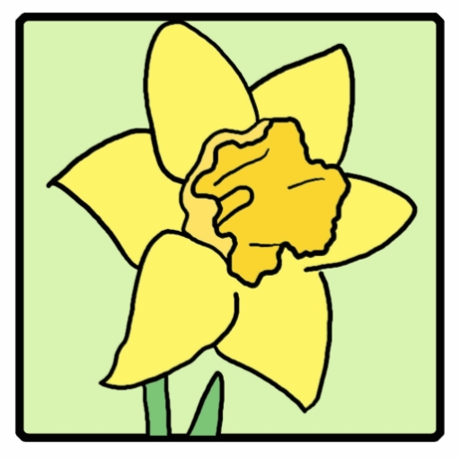 cartoon_clip_art_daffodil_ ...