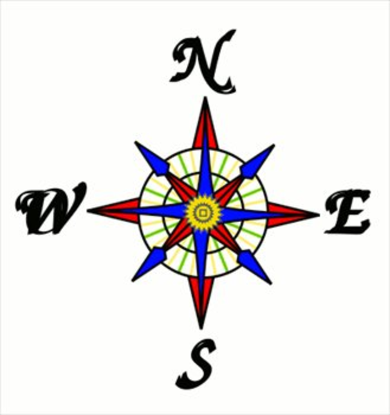 Compass Rose image - vector clip art online, royalty free & public ...