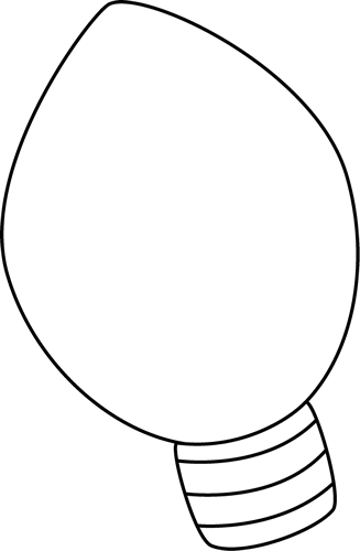 Christmas Light Bulb Coloring Page | Clipart Panda - Free Clipart ...