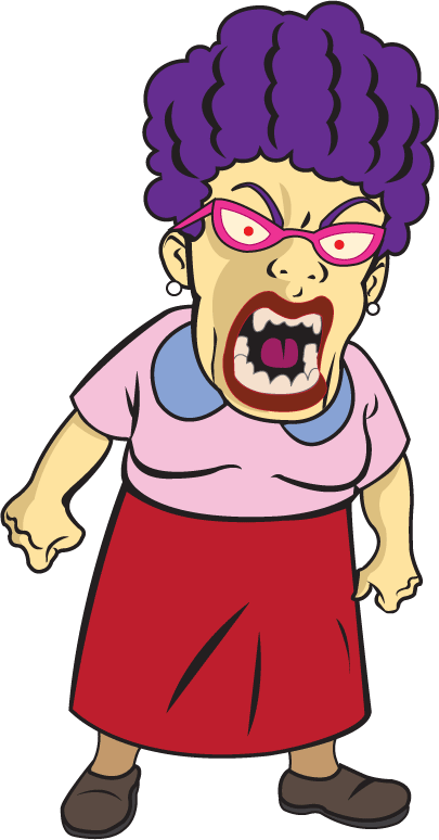 Angry Woman Cartoon - Cliparts.co