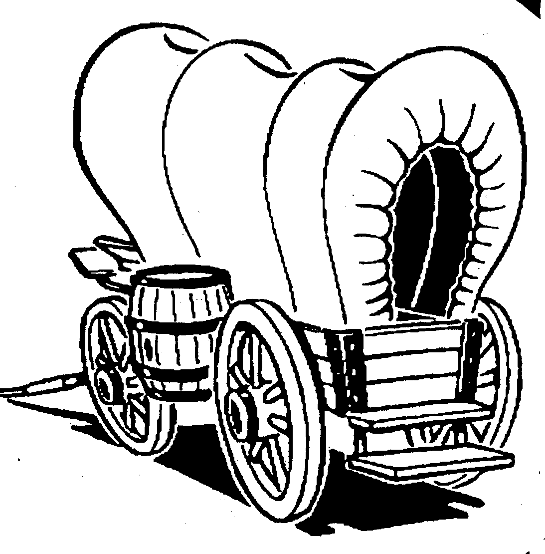 Covered wagon coloring pages - Coloring Pages & Pictures - IMAGIXS