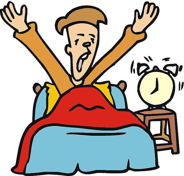 Pix For > Person Waking Up Clipart