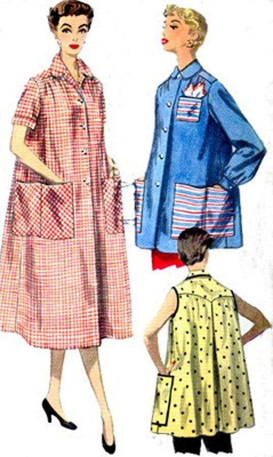 Vintage 50s Simplicity 4979 Maternity Smock in two lengths with HUGE …