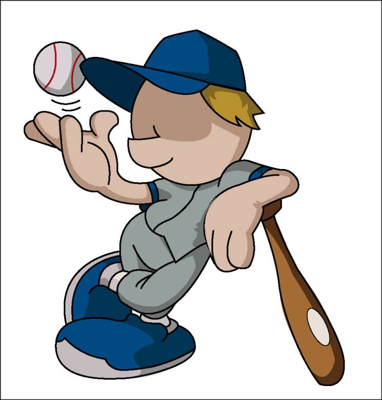 free clipart baseball player - photo #47