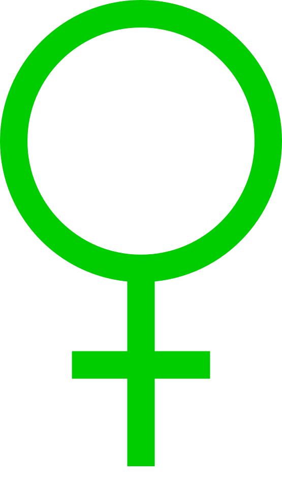 Female Symbol Color Colour Green 3 xochi.info SupaRedonkulous ...