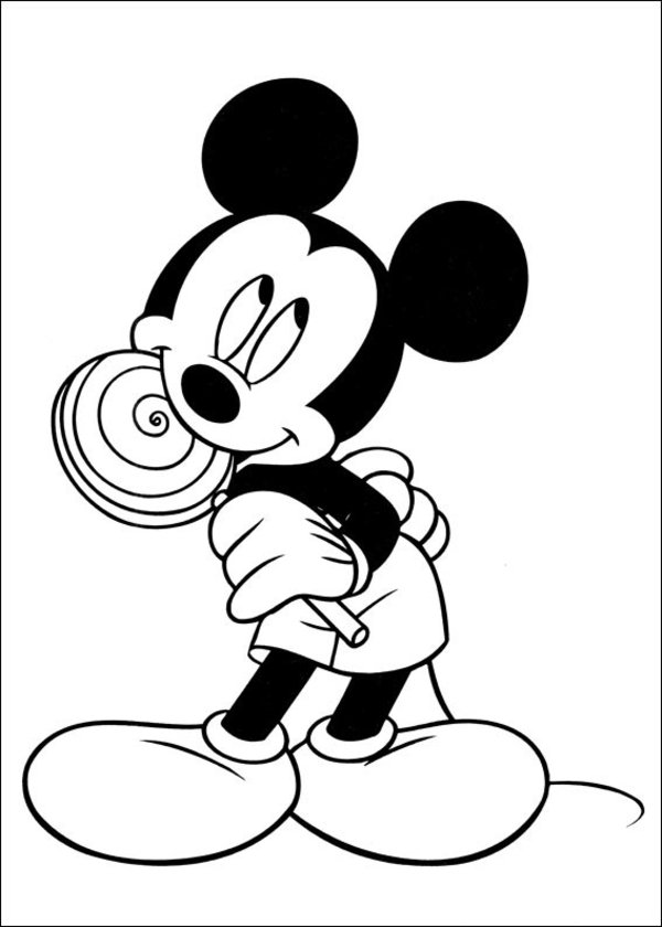 Mickey Mouse Head Coloring Page