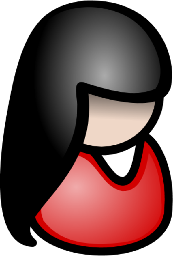 woman user female icon - vector Clip Art