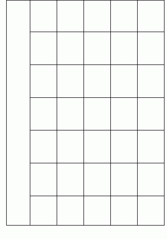 Blank Calendar Template | Free Calendar Templates
