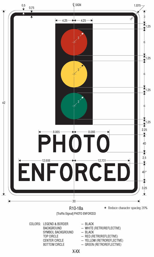 Traffic Signal Photo Enforced Sign Long Description - Interim ...