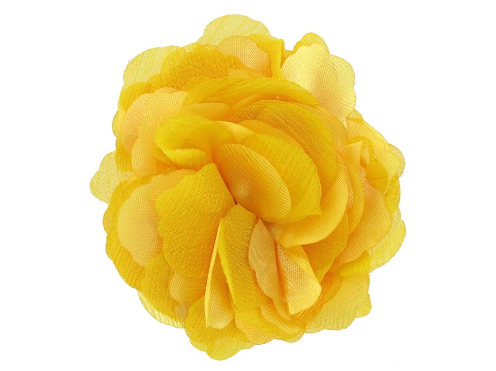 Fashion Tid Bits Yellow Satin Flower Clip with Pin | Shop Hobby Lobby