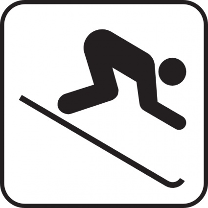 Ice Skiing Map Sign clip art - Download free Human vectors