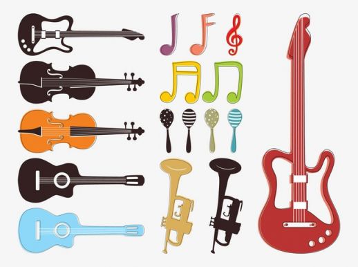 Musical Graphics Vector - AI PDF - Free Graphics download