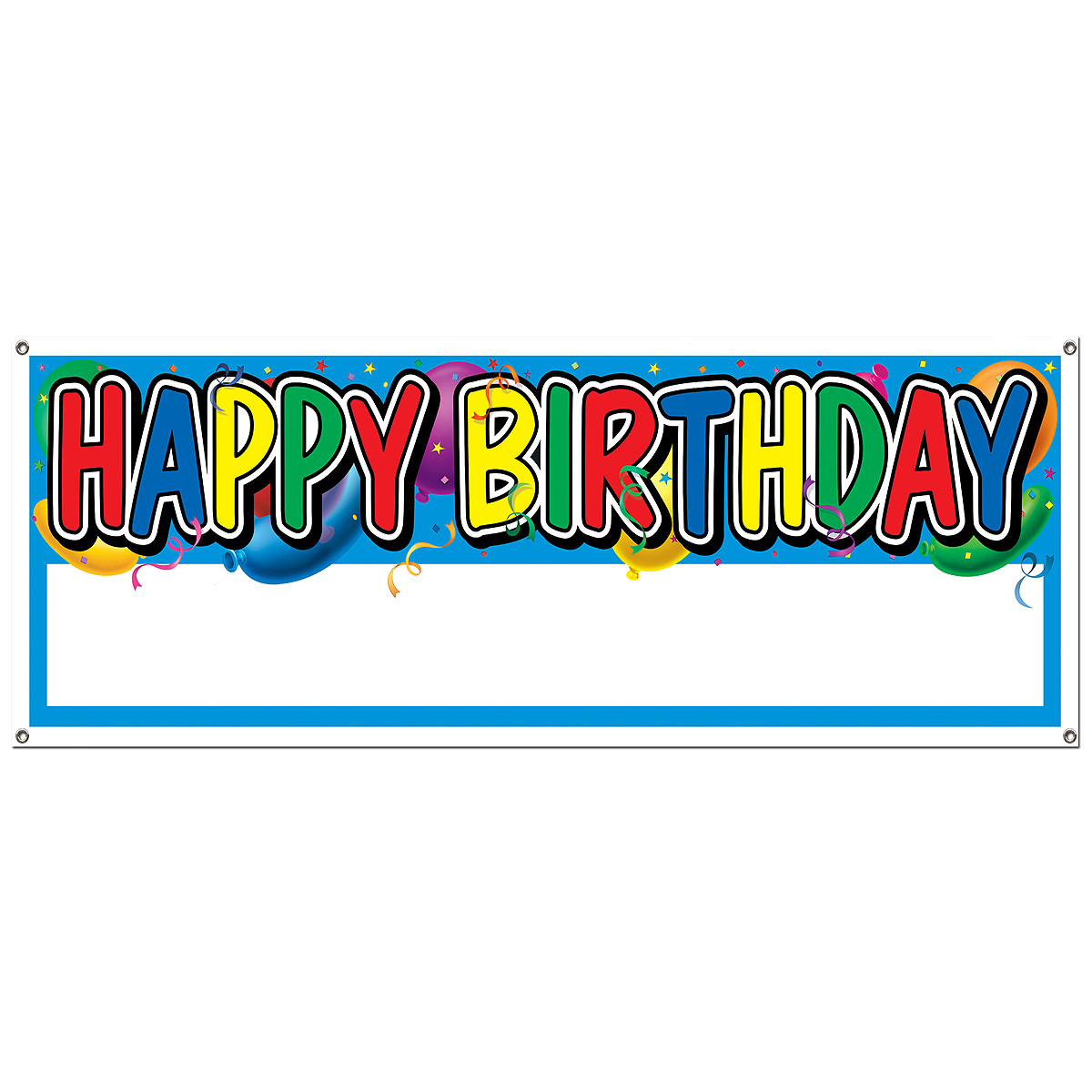 bulk signs banners party supplies - happy birthday blank sign ...