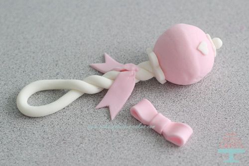 How to make fondant baby rattle | Fondant | Pinterest