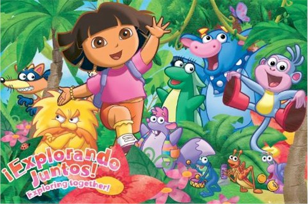 Dora The Explorer - Together Juntos 24x36 Cartoon Poster