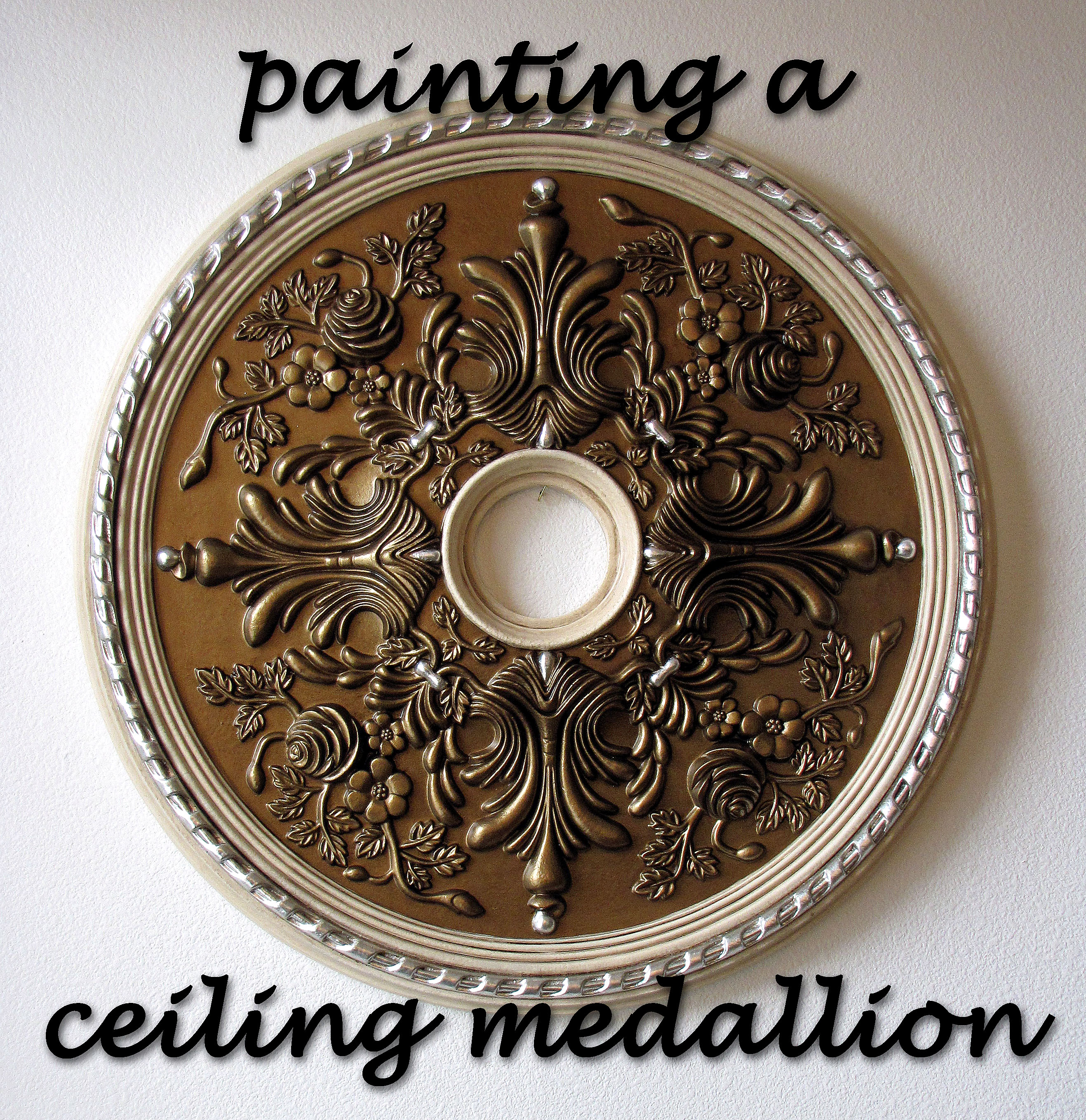 How-To Paint a Ceiling Medallion | destashio