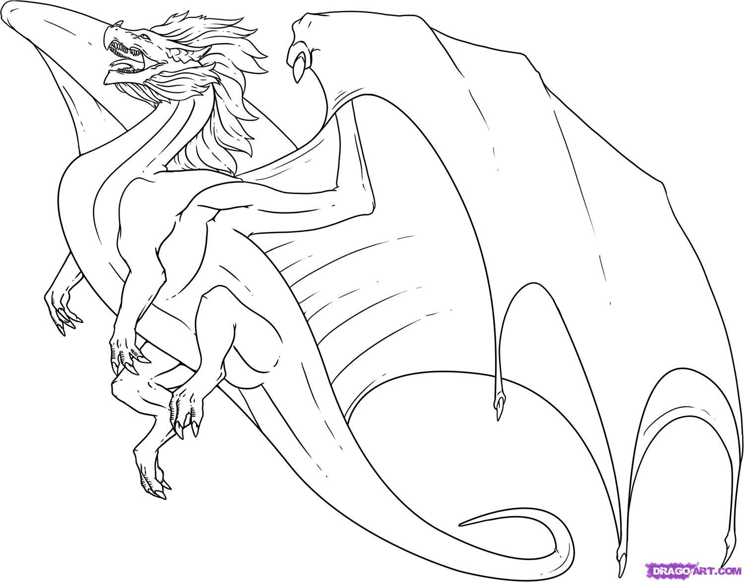 Easy Flying Dragon Drawings - Gallery