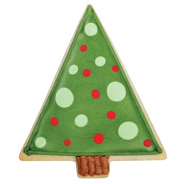 Pop-Art Christmas Tree Cookie