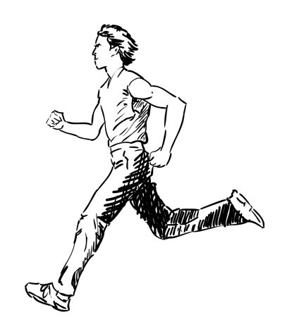 Running Person Drawing | DrawingSomeone.com