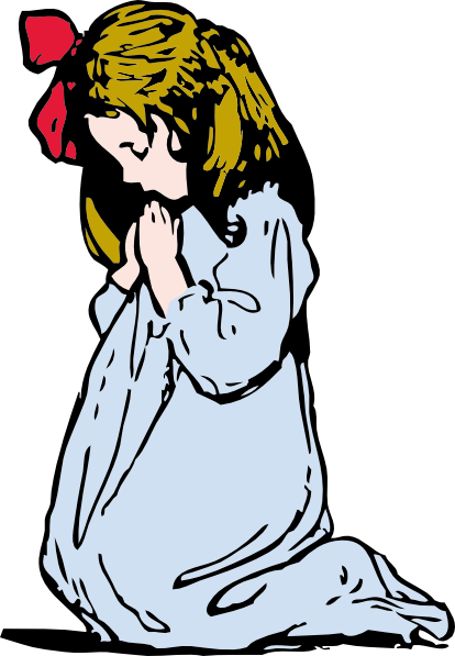 Girl Praying Clip Art at Clker.com - vector clip art online ...