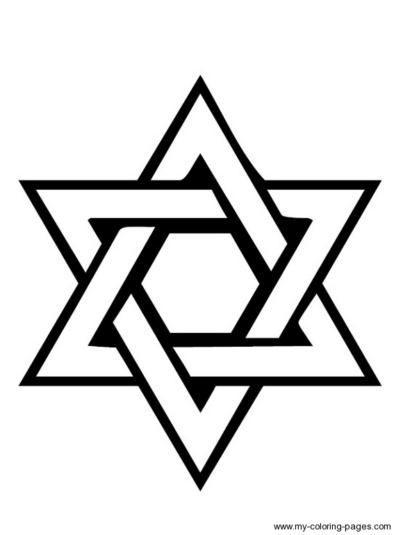 Star Of David Coloring Pages - Gallery