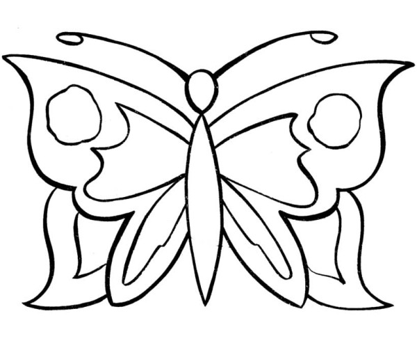 simple-pattern-butterfly-coloring-pages - Free & Printable ...