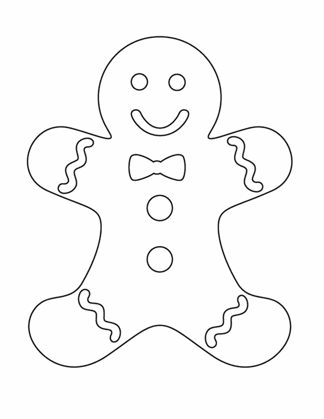 Gingerbread Man Coloring Page | Day Coloring Pages, Holidays Coloring