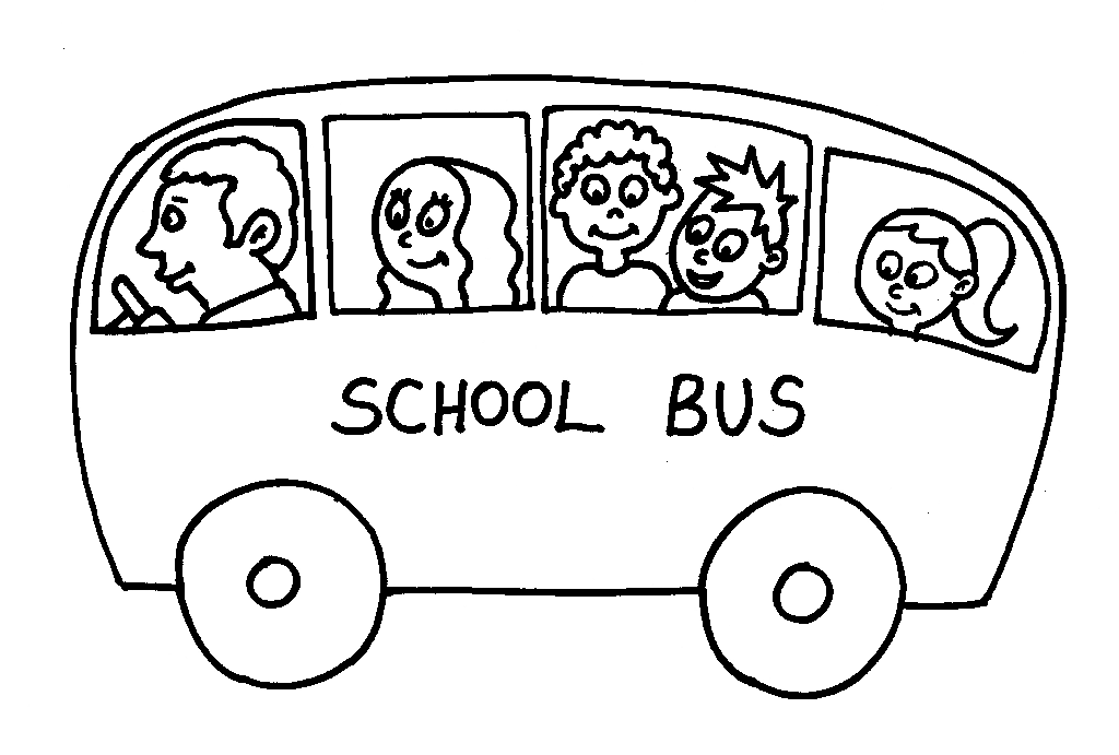 clipart school bus outline - photo #45