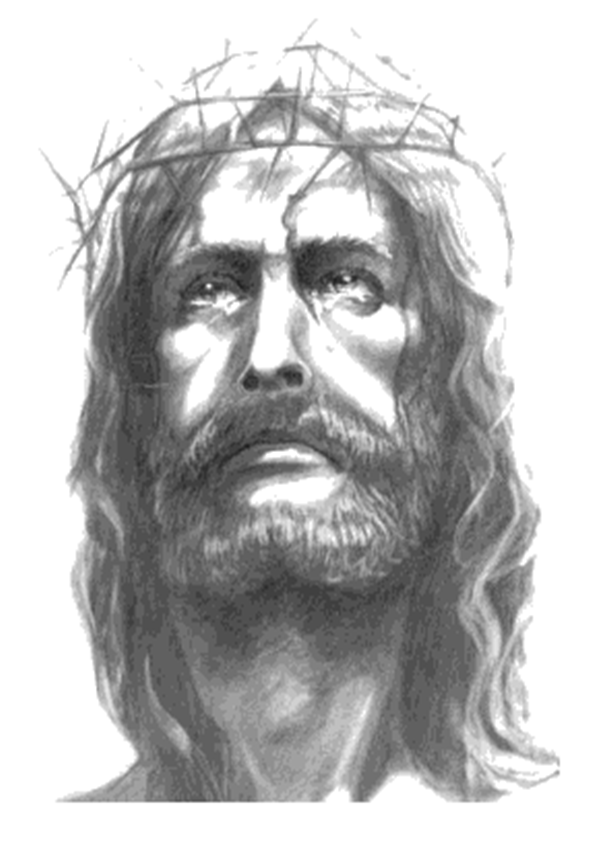 Welcome: Art ~ Jesus ~ B&W Drawing, Crying