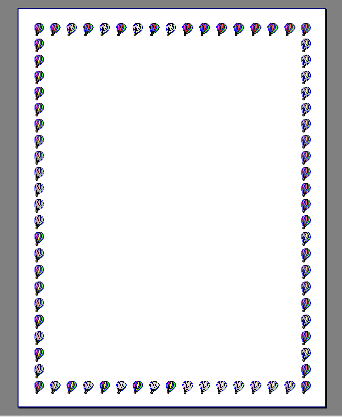 add custom artwork to borders in word