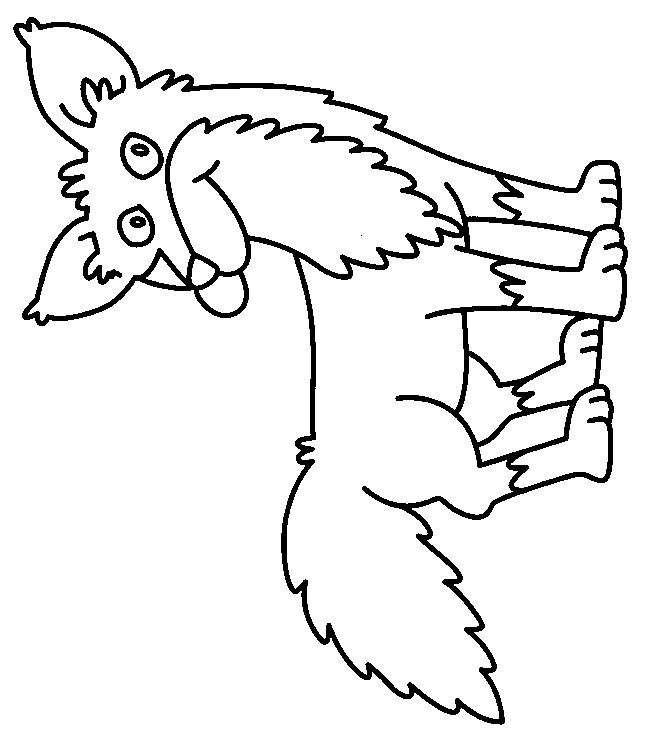 Coloring Page - Fox animals coloring pages 15