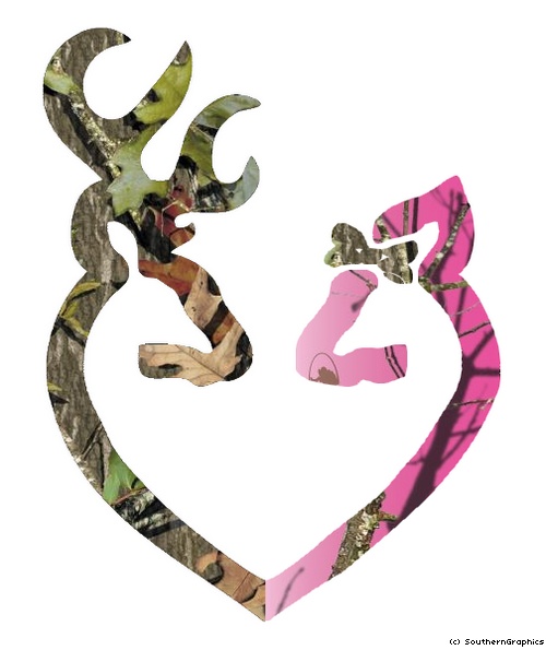 Camouflage Browning Deer & Doe Symbol | Gone Country | Pinterest