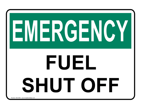 Machine & Process Safety - Emergency Shut Off / Stop Signs ...