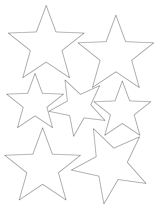 Star Shape Template - AZ Coloring Pages
