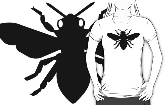 Bee Silhouette" T-Shirts & Hoodies by ChrisButler | Redbubble