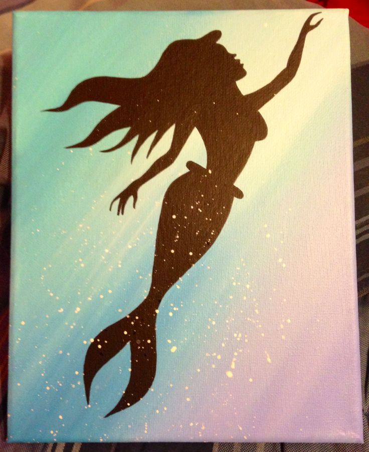 Little mermaid silhouette | Art | Pinterest