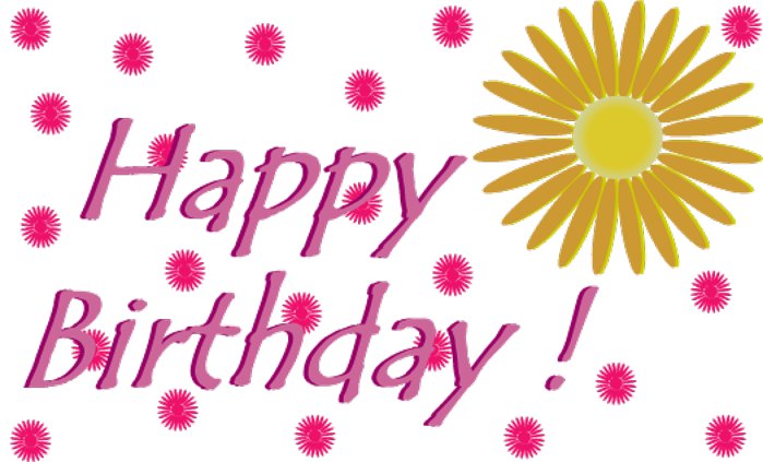 Happy birthday flowers clip art | Picture Papers