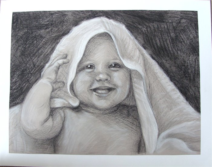drawings - Blankie Baby by Stacy Flum