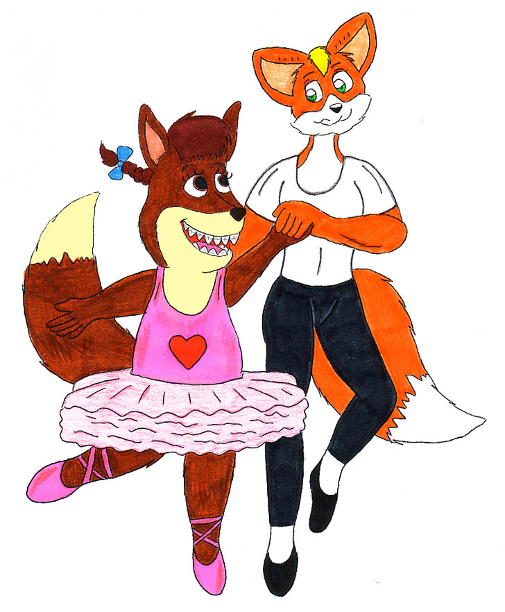 Dancing with Foxy Loxy by fox-mccloud on deviantART