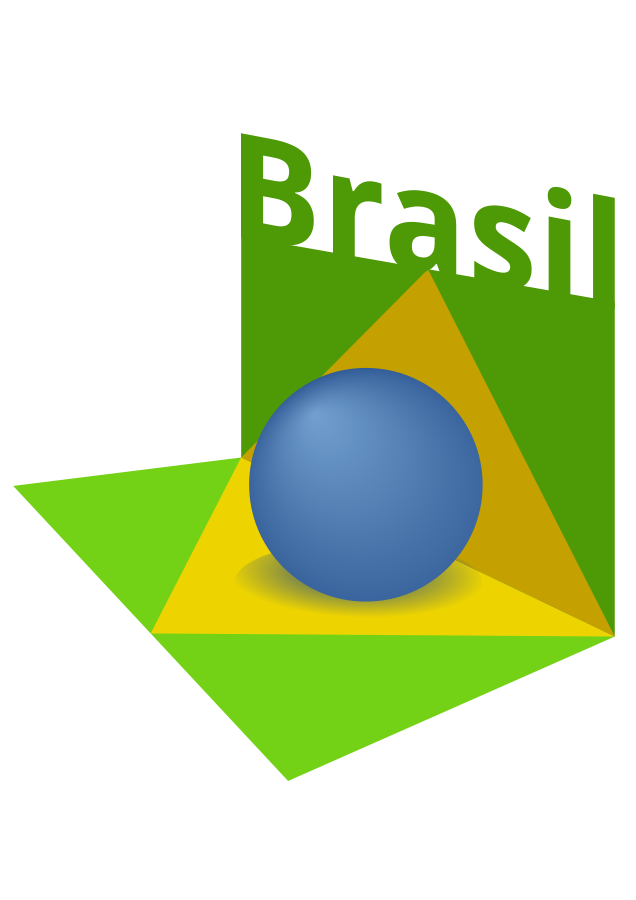 Brazil flag art 3D medium 600pixel clipart, vector clip art ...
