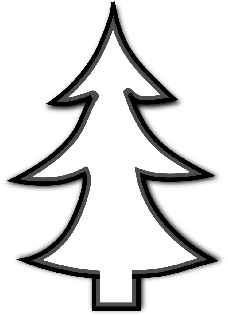 christmas tree outline clip art | HD Wallpaper and Download Free ...