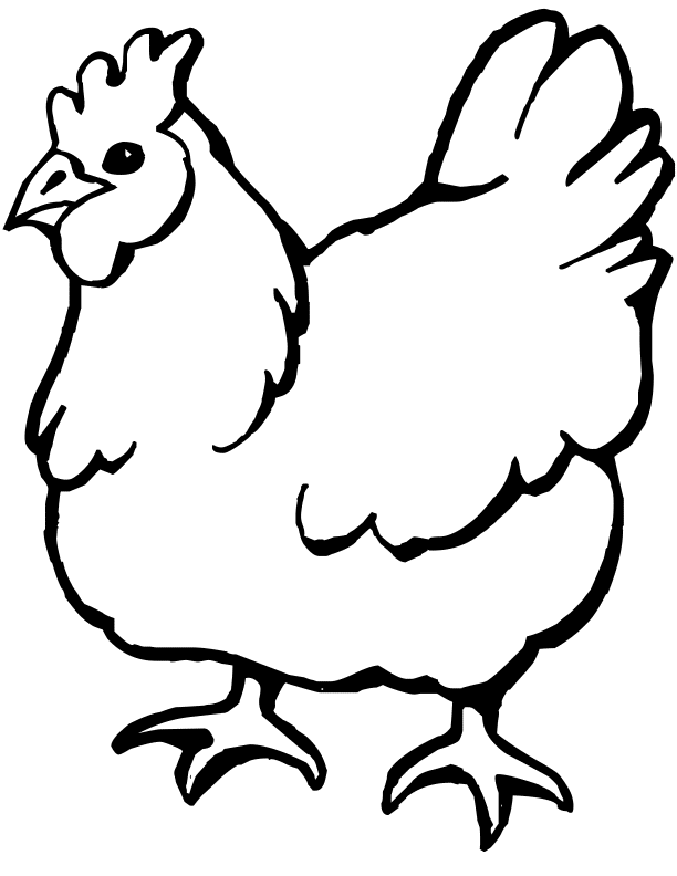 Chicken coloring page - Animals Town - Animal color sheets Chicken ...