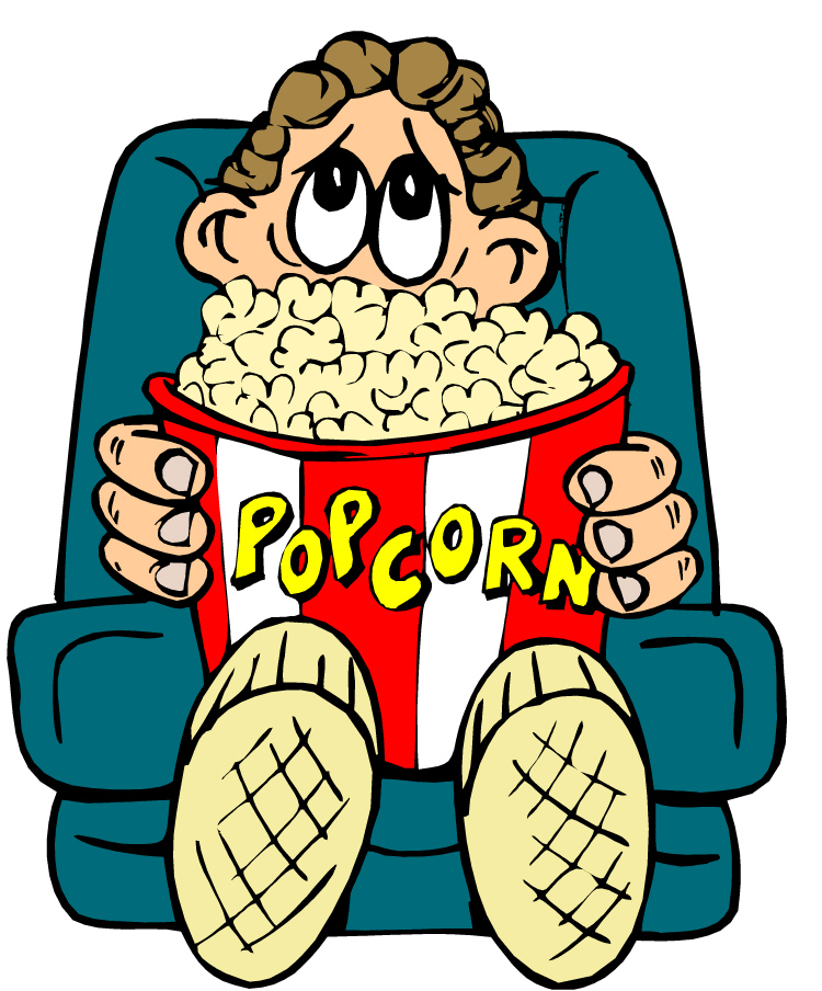 Watching Movie Clipart