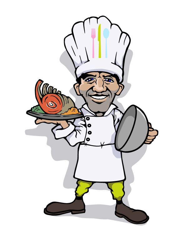 Chef in my Kitchen' character illustration | SGFX