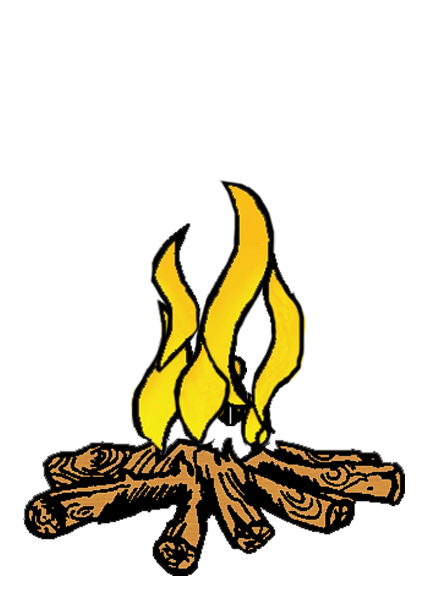 Cartoon Campfire Black And White | Clipart Panda - Free Clipart Images