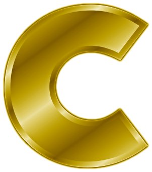 Free gold-letter-c- Clipart - Free Clipart Graphics, Images and ...