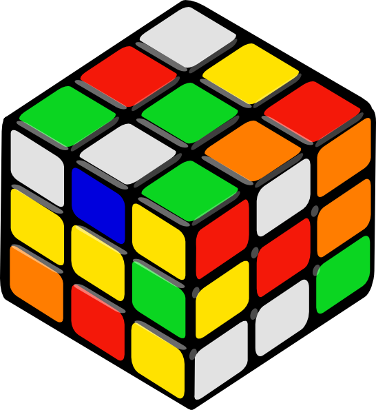 Rubik S Cube Random clip art - vector clip art online, royalty ...